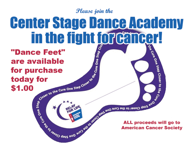 Relay for Life Dance Feet On Sale Now!