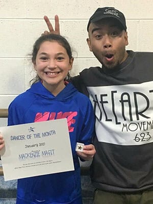 January 2017 E2 Dancer of the Month