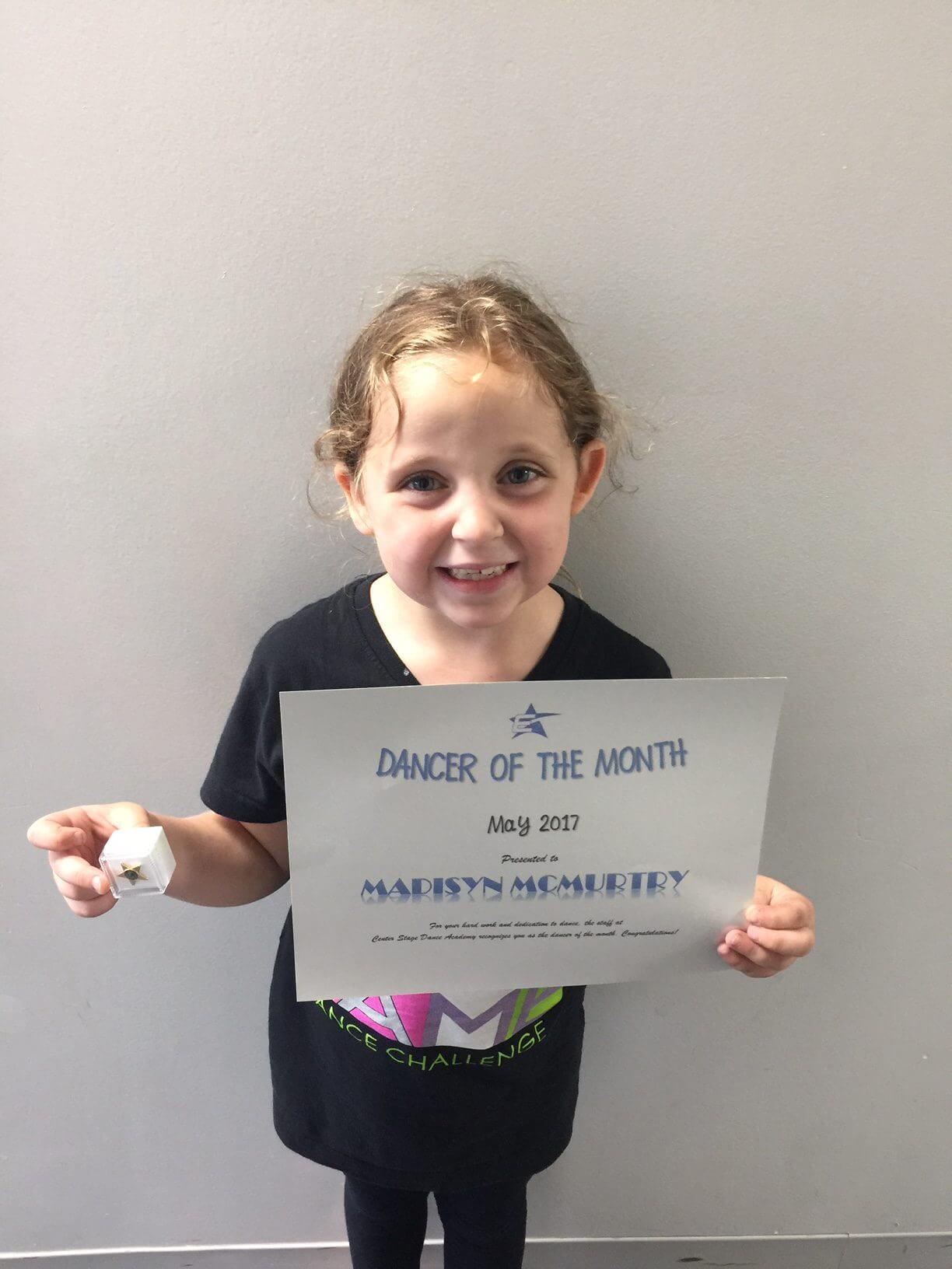 May 2017 E2 Dancer of the Month!