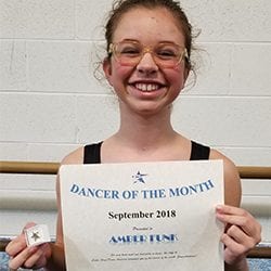 September 2018 E2 Dancer of the Month!