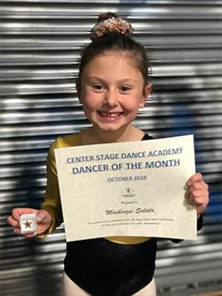 October 2018 Dancer of the Month!