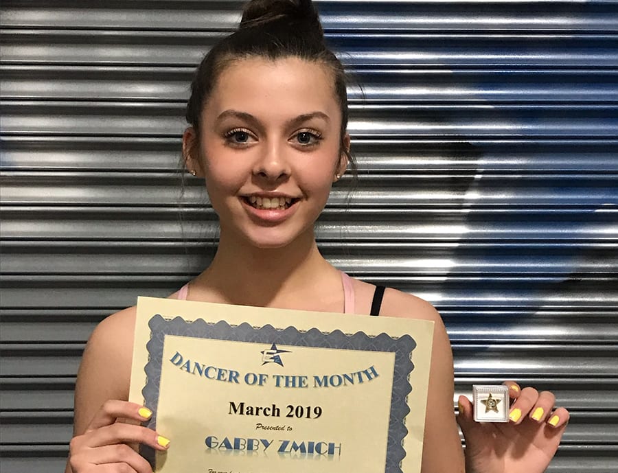 March 2019 E2 Dancer of the Month!