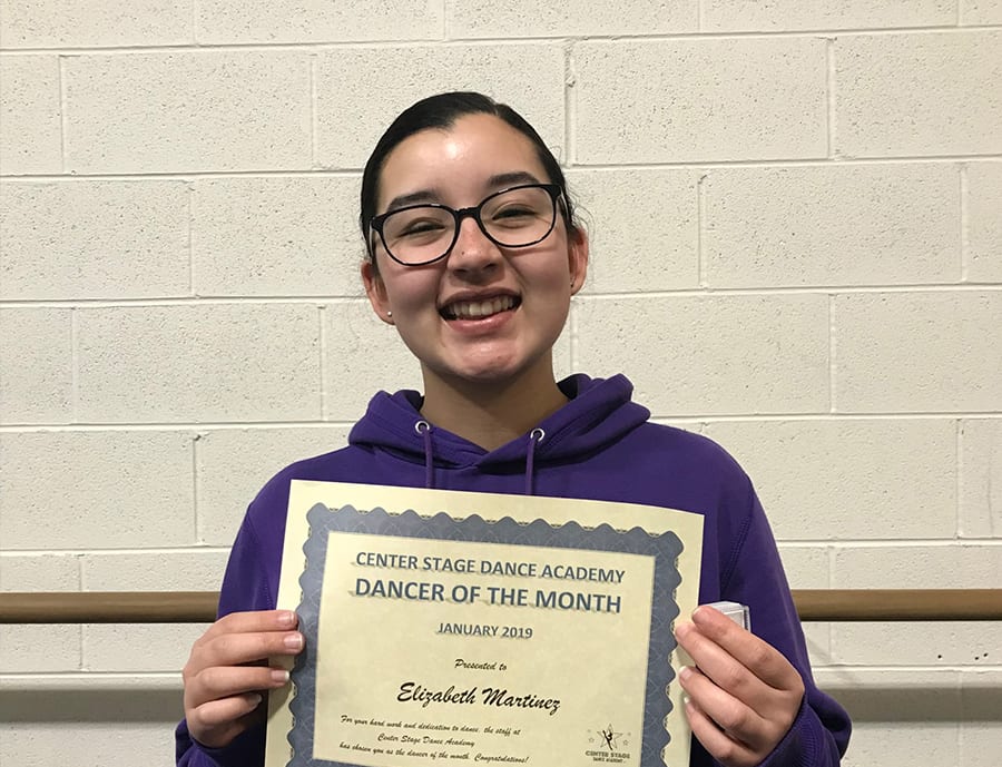 January 2019 Dancer of the Month!