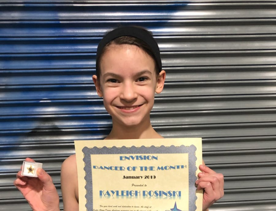 January 2019 Envision Dancer of the Month!